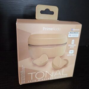 Prime Audio Tonal True Wireless Earbuds Brown Color Brand New